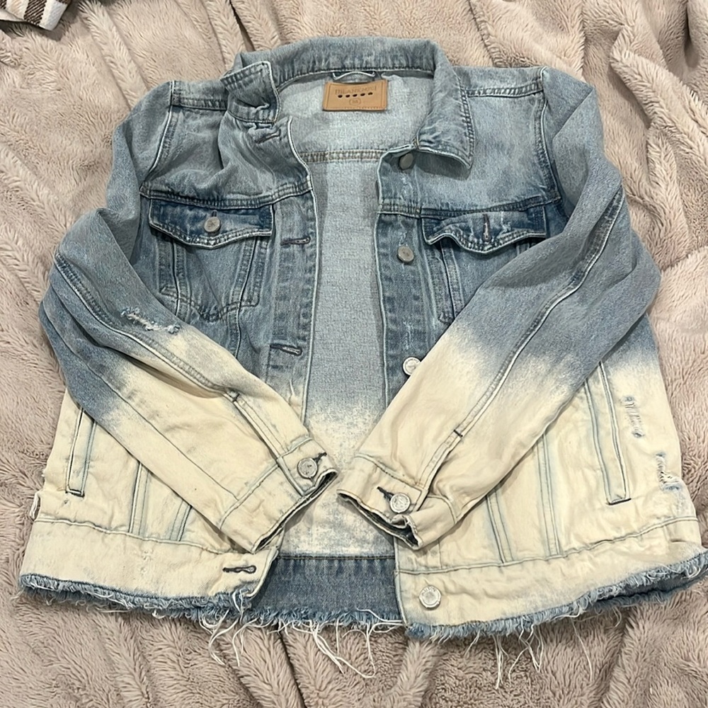 faded jean jacket